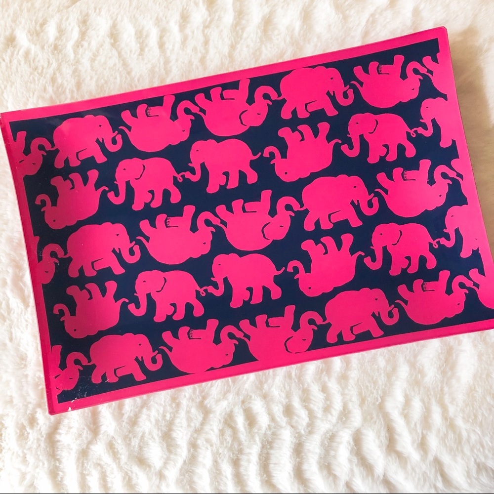 Lilly Pulitzer Tusk in the Sun glass tray